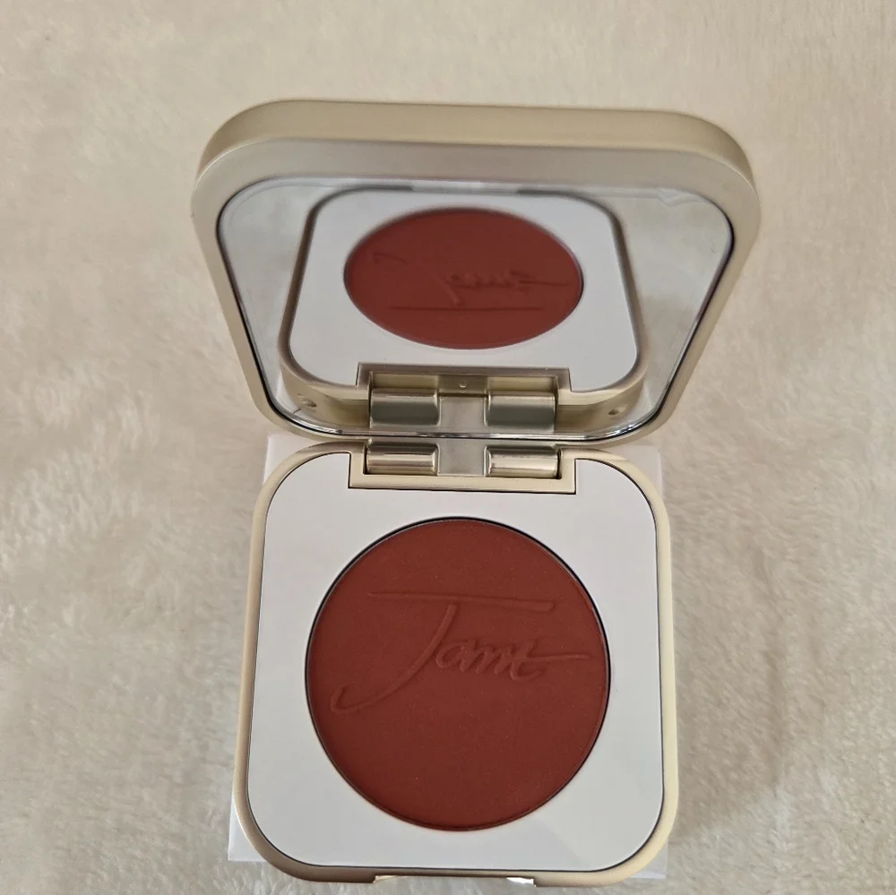 JANE IREDALE PurePressed Blush Powder Mirror Compact in SUNSET Full Size! NEW
